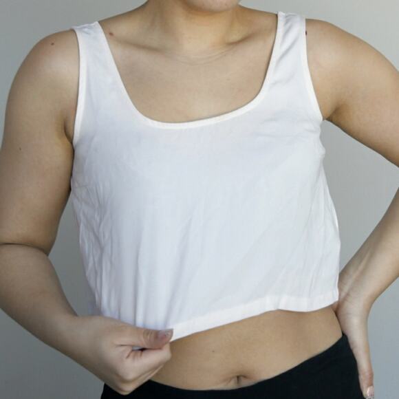 Women's Essentials Crop Top Pastel Pink Small - Picture 2 of 3